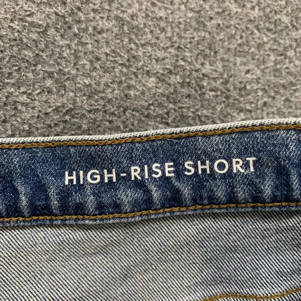 J Crew Shorts Women 30 Denim Elliot Wash High Rise Distressed Micro Cutoff
